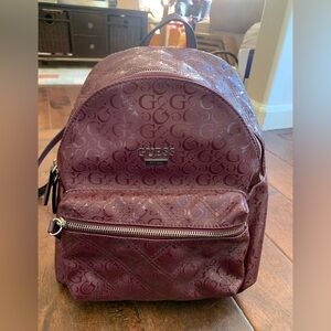 GUESS Burgundy mini backpack - new
